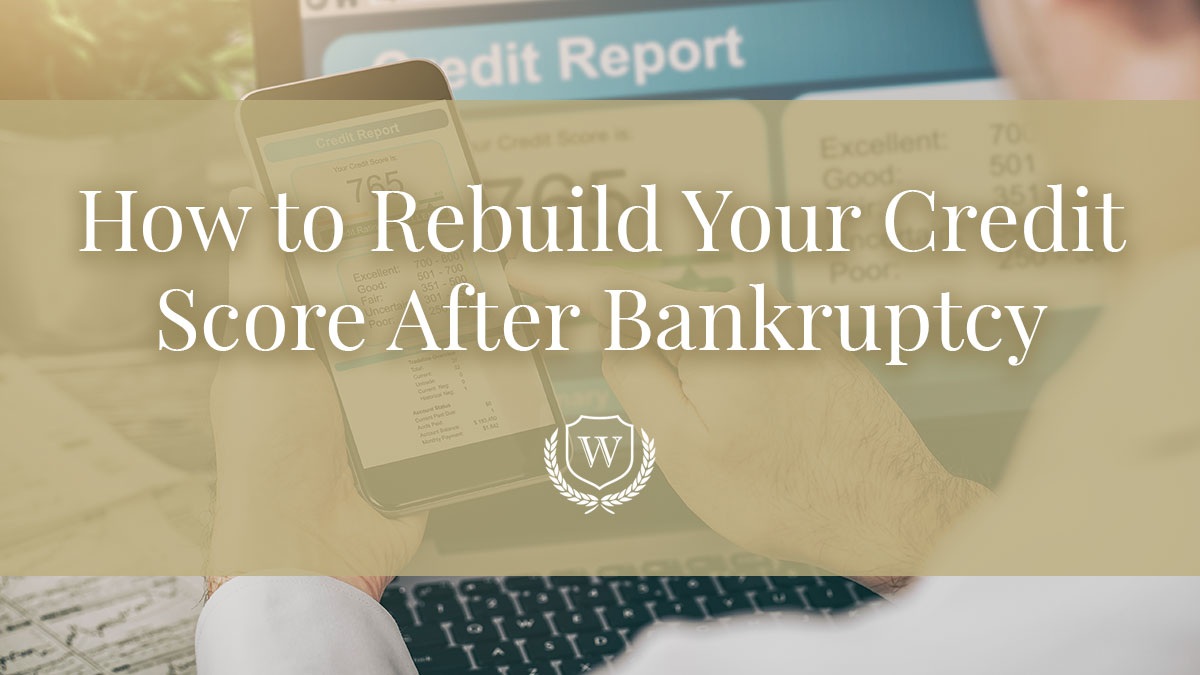 How to rebuild your credit score after bankruptcy.
